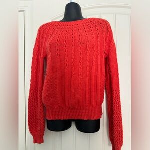 Burnt orange Guinevere sweater size small.